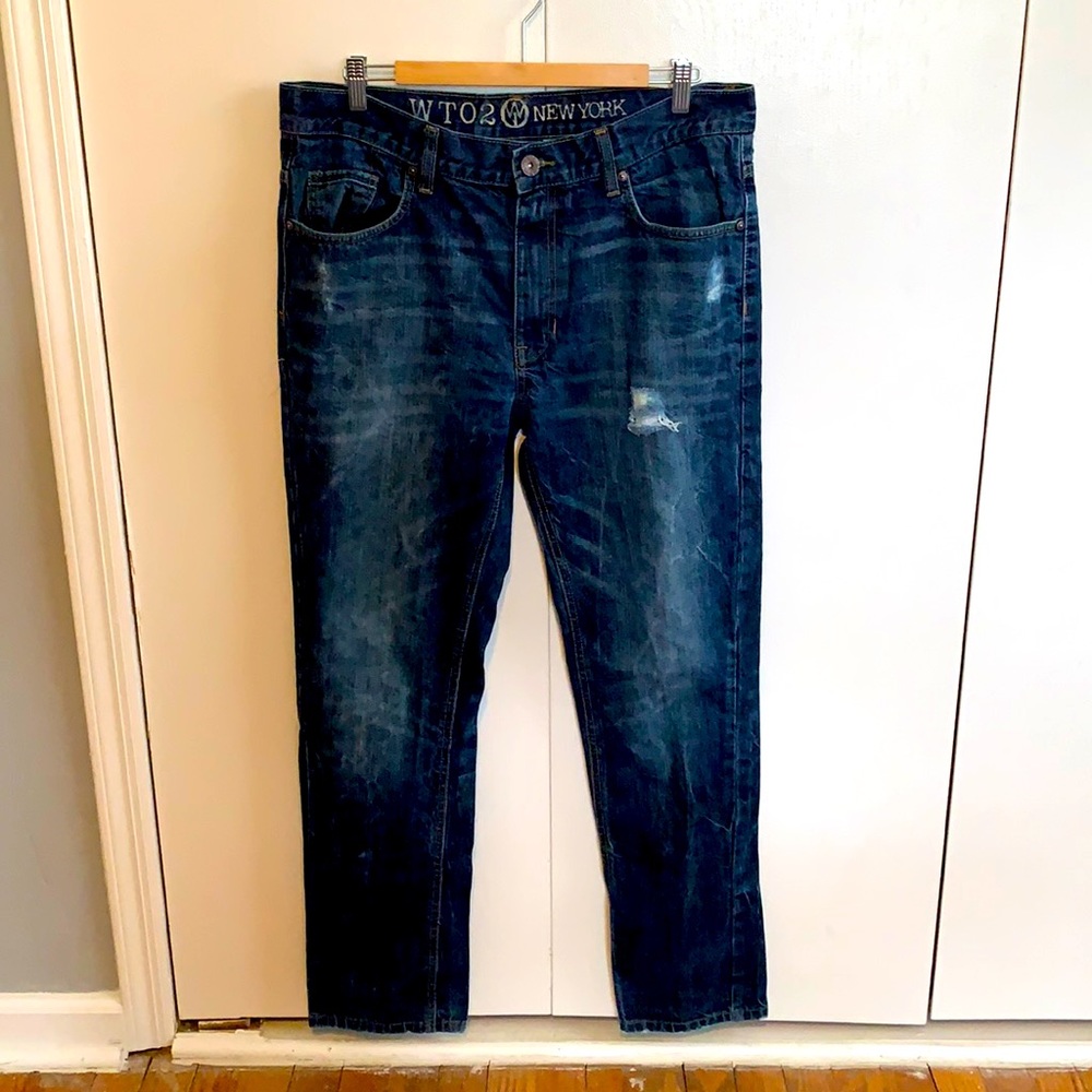 Men’s dark wash jeans